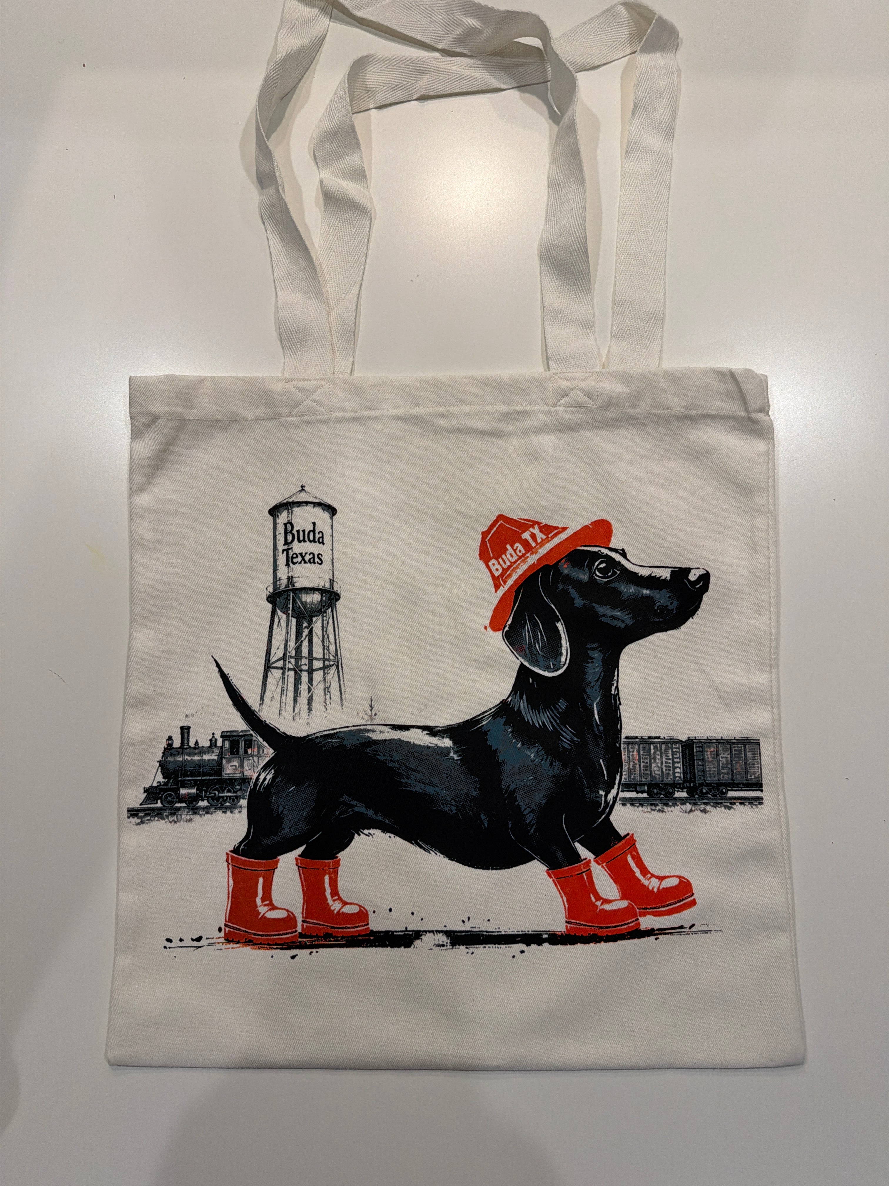 Buda Texas Dachshund Canvas Tote Bag