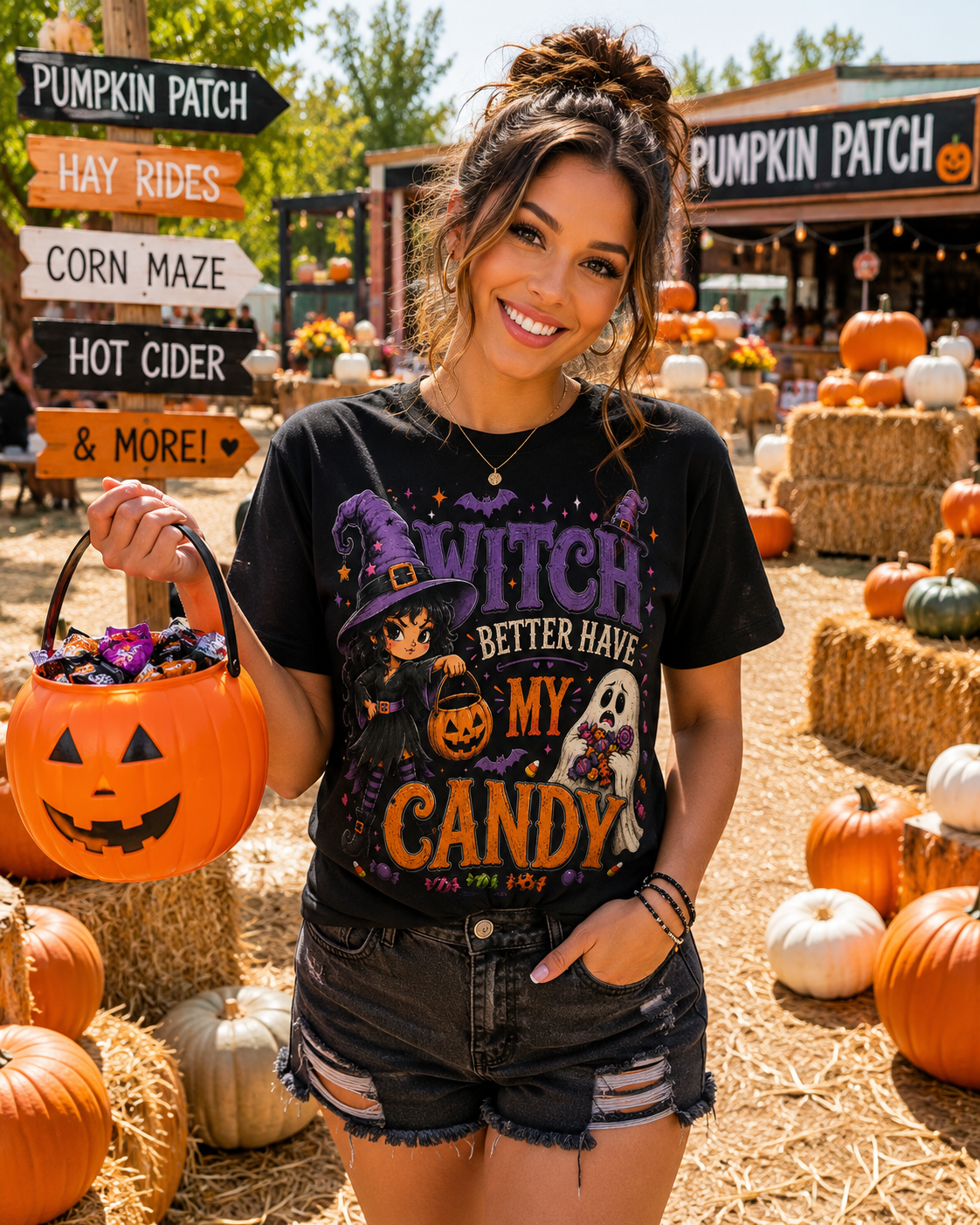 Witch Better Have My Candy Halloween Graphic T-Shirt